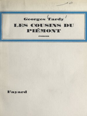 cover image of Les cousins du Piémont